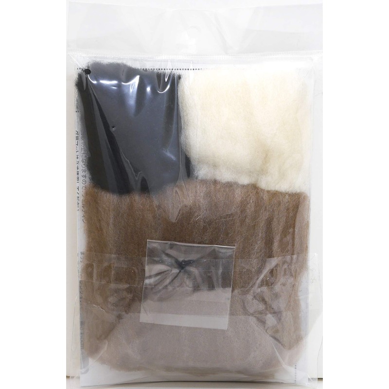 Hamanaka H441-500 Wool Felt Kit, Animal with Needle Felt, Otter