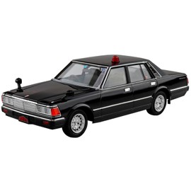 Aoshima Bunka Kyozai Seibu Police No.8 430 Cedric Sedan Masked Patrol Car 1/24 Scale Plastic Model (Automotive)