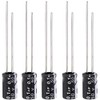 Tnisesm 150Pcs Electrolytic Capacitor 0.1uF 50V with Aluminum Radial Leads 0.1UF-50V-4X7