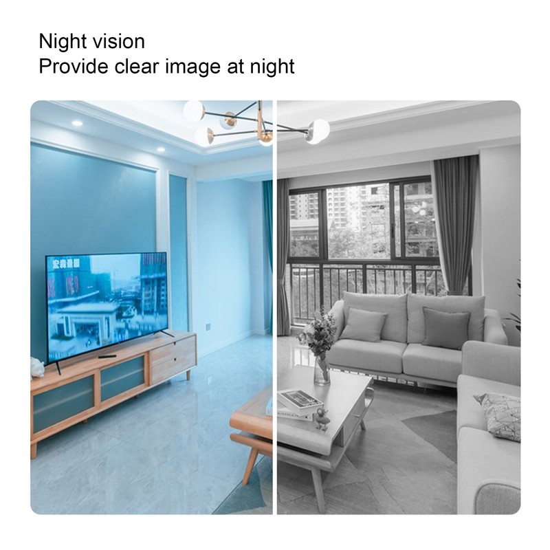 Plug in Smart Security Camera with Clock 1080p Image Night