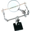 SE Helping Hand Magnifier 4x with 2 Alligator Clamps Soldering Kit 3rd Hand Jewelry