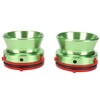 1 Pair NAB Hub Adapters Professional Polished Aluminum Reel to