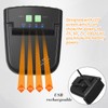 Mudder 4 Pieces LED Clip on Cap Lights USB Rechargeable