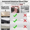 Wbgraceful 6pcs Bed Sheet Clips–Keep Sheets Firm & Tight Secure
