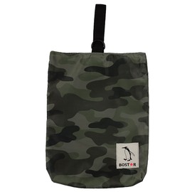 BOSTR Nylon Shoe Bag, Gusseted, Indoor Shoe Holder, Deodorizing Function, For Boys, Girls, Kids, camouflage khaki