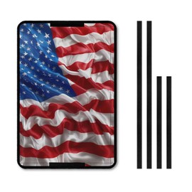 SUITOSELFY American Flag RV Door Window Shade Blockout Cover Foldable RV Window Coverings for Inside Camper to Keep Heat Out UV Rays Protection Travel Trailer Front Door Window Cover 17"x 26"