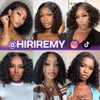 HIRIREMY Deep Wave BOB Wig Human Hair 12 Inch Short