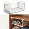 Under Cabinet Organizer, 14.2 Inch Slide Out Storage Basket, Metal
