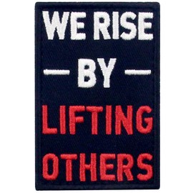 Raised embroidered Velcro patch by lifting others