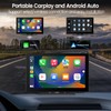 Portable Apple Carplay Screen for Car, 9" HD Car Stereo