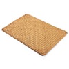 Natural Woven Rattan Rectangular Placemats for Dining Table (Set of