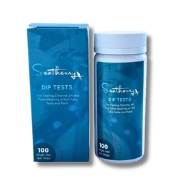 Seatherny Hot Tub, Pool and Spa Test Strips x 100-3 in 1 - Measures Chlorine, PH and Total Alkalinity (100)