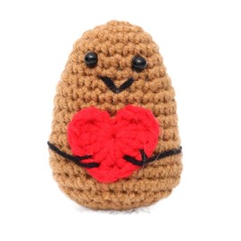 Pocket Hug Positive Potato, Creative Knitting Wool Potato Doll and Small Hug Lucky Charm, Home Decor Birthday Christmas Parties Decoration Courage Gift