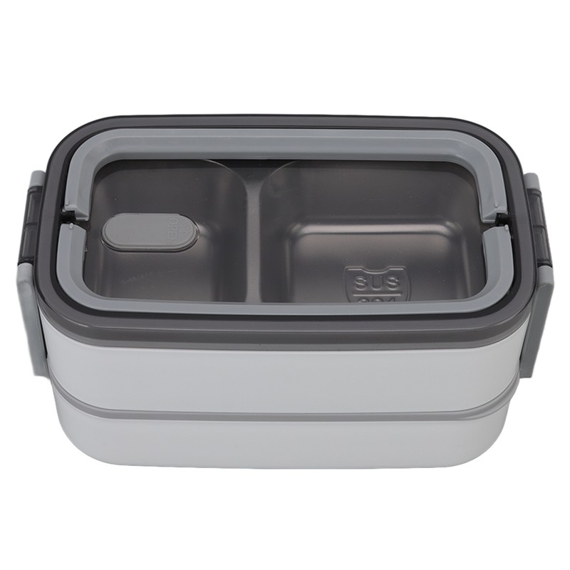 Bento Box 304 Stainless Steel Microwaveable with Chopsticks and Spoon