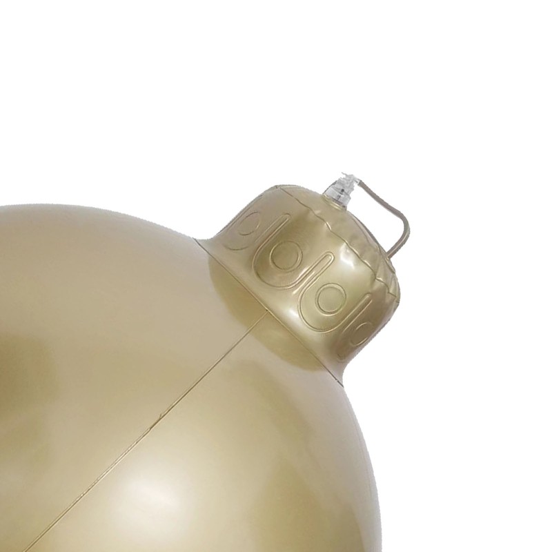 Inflatable Christmas Ball Bell Gaint Ornament with Red Bowknot PVC