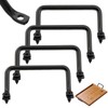 QWLWBU 4 Pcs Serving Tray Handles,Cutting Board Cabinet Hardware Handle