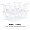 Granrosi Extra Large Stackable Wire Baskets for Organizing — Set