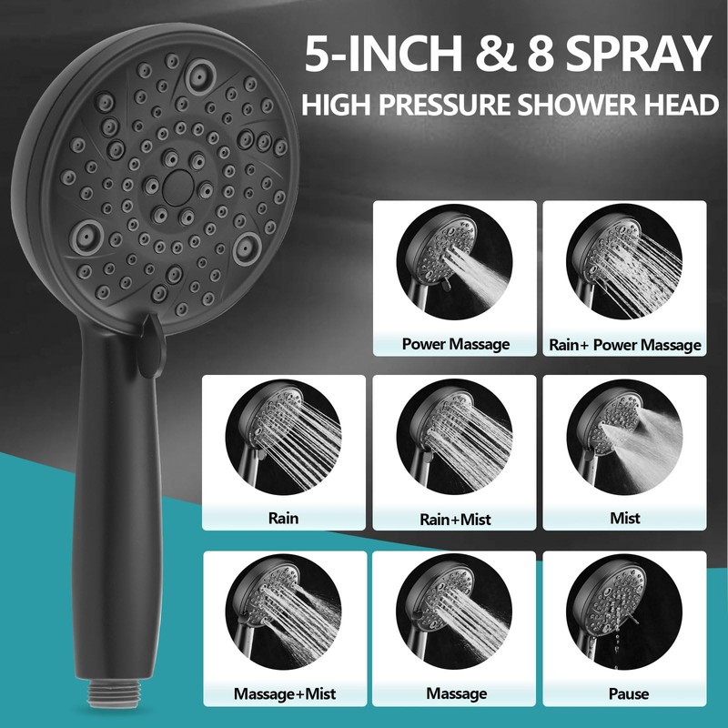 Ultrimkit 5" Dual Shower Faucet Compatible with Delta 13/14 Series