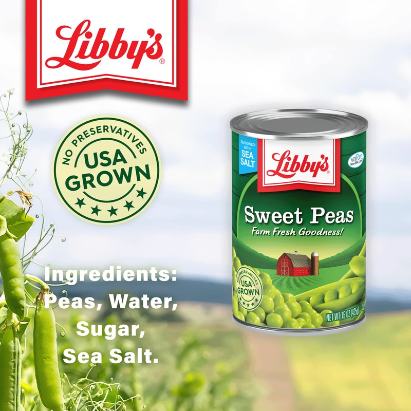 Libby's Sweet Peas | Deliciously Sweet & Nutty Flavor |