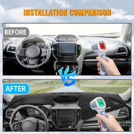 YIZHUOMY Dashboard Cover for Subaru Forester 2019-2022 2023 2024, Suede Dash Board Cover Dash Mat Protector Compatible with Forester sport Interior Dash Covers Decoration Accessories