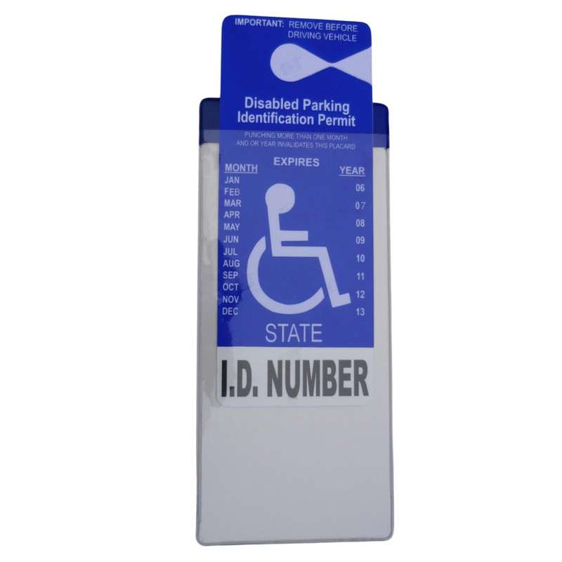 Mirortag Silver by JL Safety- Handicap Parking Placard Holder, Magnetically