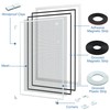 RELIANCER Fiberglass Magnetic Window Screen,DIY Adjustable 32''x24'' Window Mesh Screen,Auto