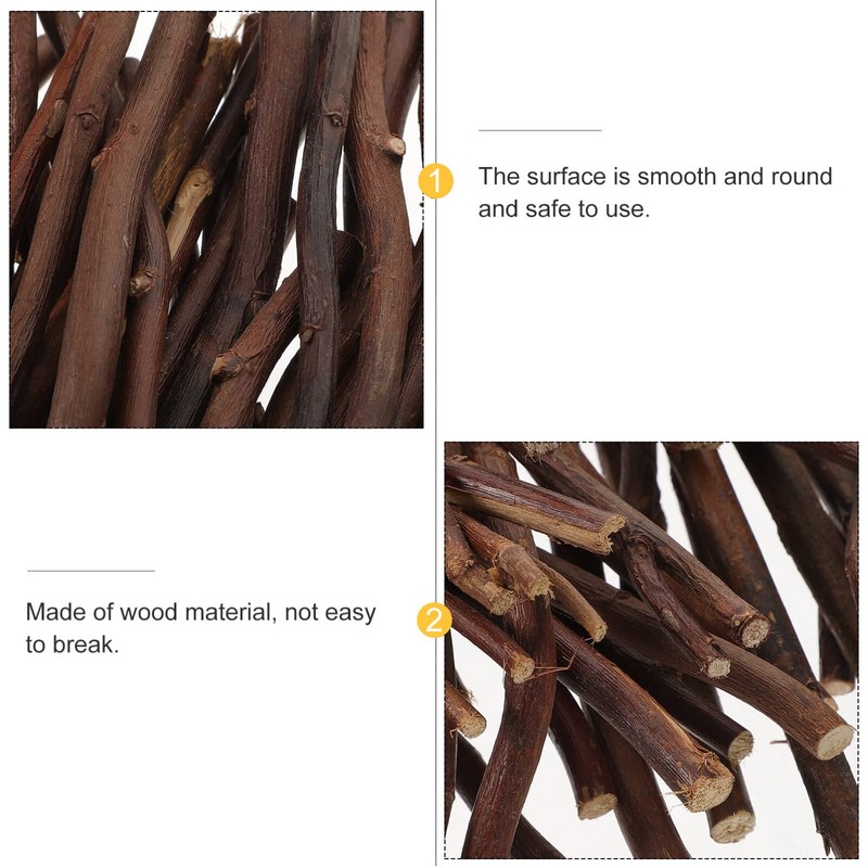 Didiseaon 50pcs DIY Wooden Sticks Craft Sticks 20cm Unfinished Natural