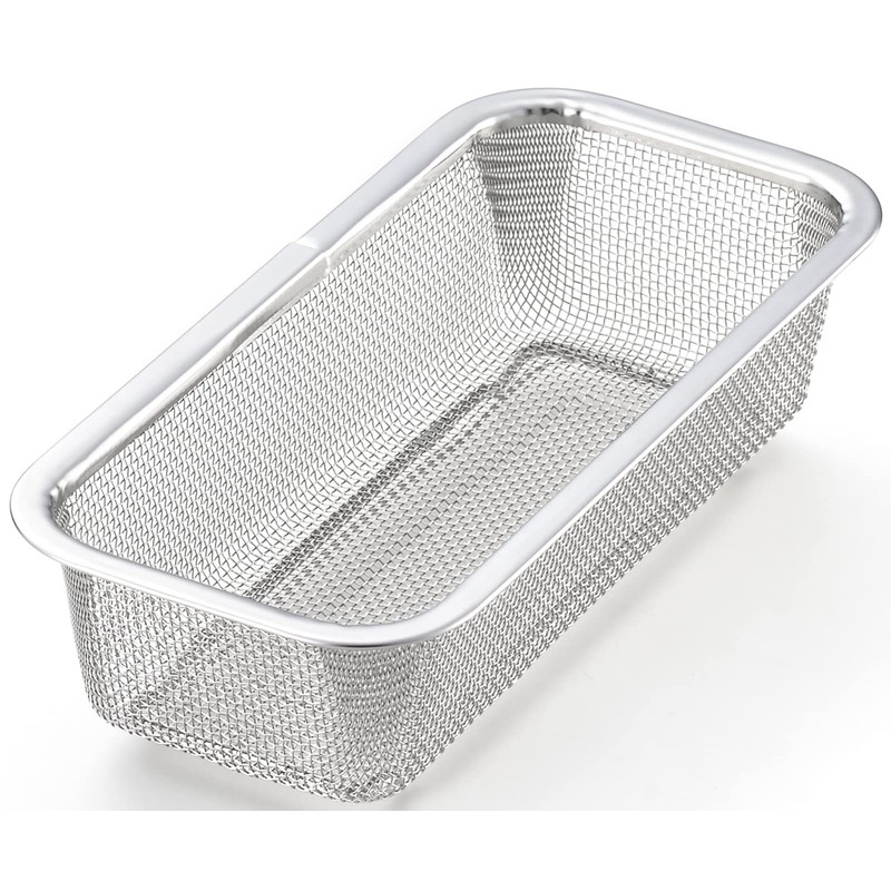 Yoshikawa YJ3364 Colander, Stainless Steel, Colander, Square, Vegetables, Length 8.1