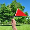 Pack of 12 Mini Flags Red Small Flag on Sticks