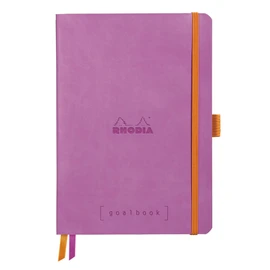 Rhodia 117580C Goalbook Notebook (DIN A5, 14.8 x 21 cm, Dot, Practical and Trendy, with Soft Cover, 90 g White Paper, 120 Sheets), Pack of 1, Purple