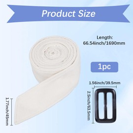 GORGECRAFT 1.7 m Women's Wool Waist Belt for Coat Replacement Belt for Trench Coats Flamingo Band Sash Wrap Belt Double Sided Belt Made of Faux Wool with Bow Tie and Buckle Wide Hip, White with floral