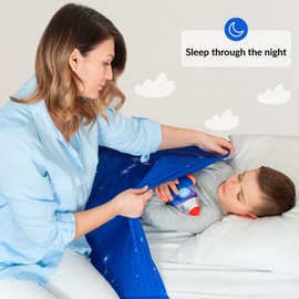 ODOXIA Sensory Compression Blanket | Spandex Bed Sheet for Kids & Adults | Deep Relaxing Feeling | Star Theme | Breathable & Stretchable | Full
