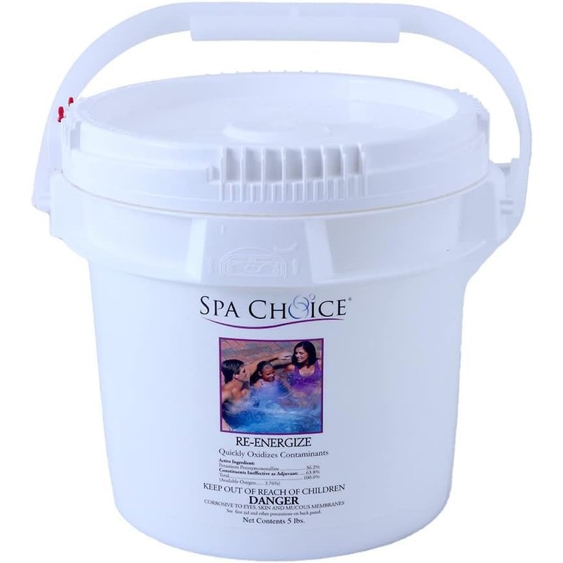 SpaChoice 5-Pounds 2-Pack Premium Re-Energize Spa Shock, Hot Tub Shock,