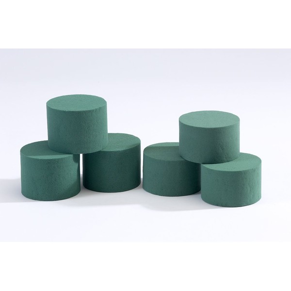 5 x Oasis Ideal Round Cylinder Wet Foam for Florist