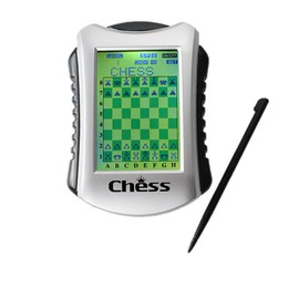Lyght Juego de ajedrez electrónico de mano, 20 niveles, 100 registros de ajedrez integrados, juego de conexión integrada de cuatro y verificador,