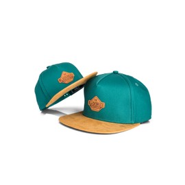 Blackskies® Essentials Snapback Cap - Set of 2 Parents Children - Partner Look Baseball Cap Mother/Father Child Gift Mini Me Baseball Cap Dad Son & Mum Daughter, Teal Brown Brown