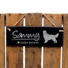 Dekolando Home Accessories Engraved Slate Sign with Dog Name Plate