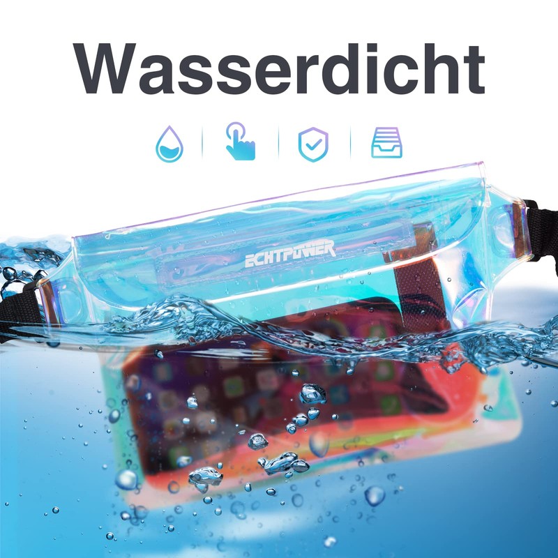 ECHTPower - Marsupio/custodia impermeabile e protettiva per cellulare, per sport