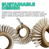 WorldFront Naturals - Bamboo Round Handle Kitchen Brush with Hanging