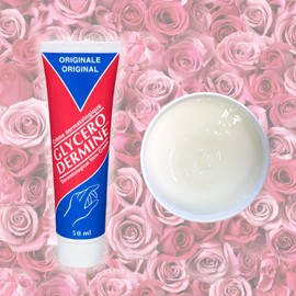 Glycerodermine Original Hydrating Skin Cream, Hand Feet and Body Moisturizer, with Glycerin (50mL)