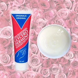 Glycerodermine Original Hydrating Skin Cream, Hand Feet and Body Moisturizer, with Glycerin (50mL)