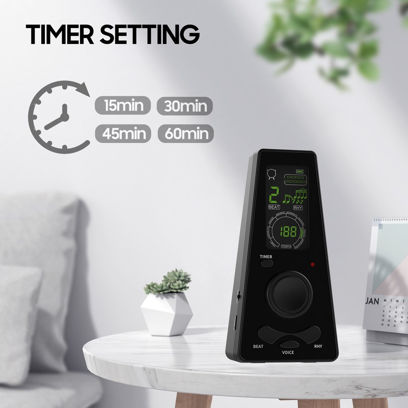 Electronic Digital Metronome with Timer Universal Electronic Metronome with Volume