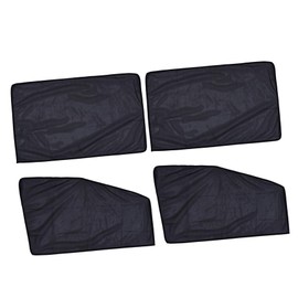 FELTECHELECTR Car Sunshade Side Windows 4 Piece Blackout Window Cover Attachment Heat Decorative Sunshade for Car