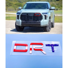 TDR Color Flag RAISED UPPER GRILLE TRD LETTERS FOR TOYOTA TUNDRA 2022 - 2024