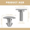 SYudwen Lower Engine Cover Pin Screws Bolts Splash Shield Hardware