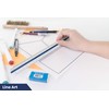 2 Pack Pacific Arc Engineer Triangle Scale Ruler 12 Inch