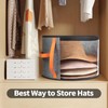 kushon Oversized Clear Hat Storage Box for Women, Cowboy Hat