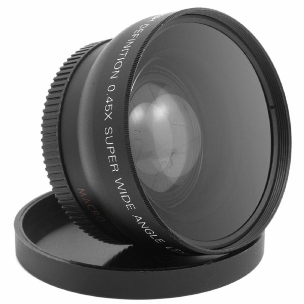 Universal 52MM 0.45x Wide Angle Lens + Macro Lens for