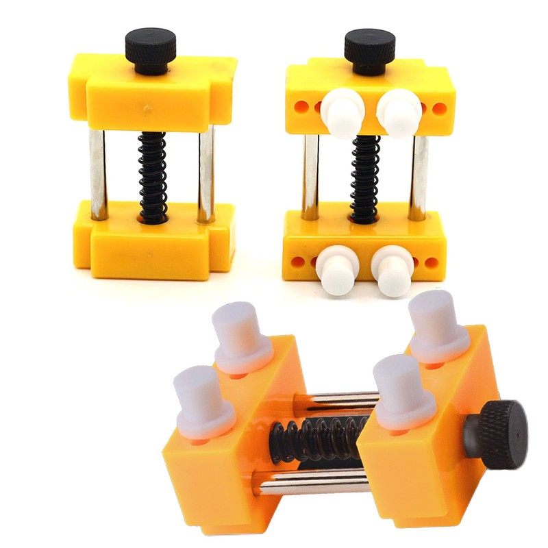 Yoblink Watch Repair Tool Holder Yellow Rubber Base, Adjustable Opener