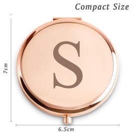 QUSTGO Gifts for Women Girls, Valentine's Day Gifts for Adult Teen, Unique Birthday Gifts for Her, Wife, Mom, Grandma, Daughter, Sister, Aunt, Best Friends, Niece, Granddaughter, Compact Mirror - S